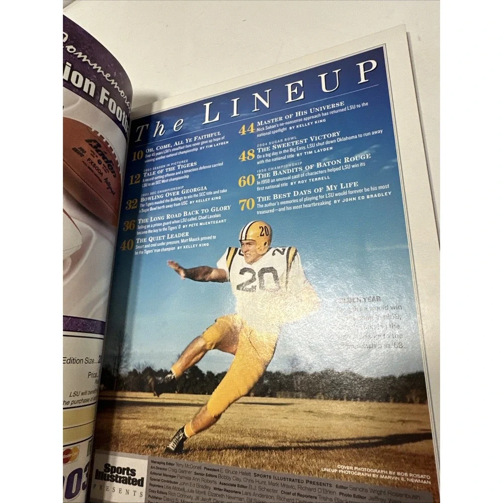 Sports Illustrated 2003 LSU Tigers National Champions Special Edition Matt Mauck